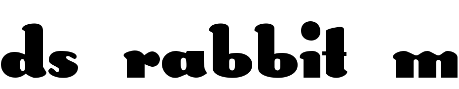DS Rabbit Medium Font Download Free